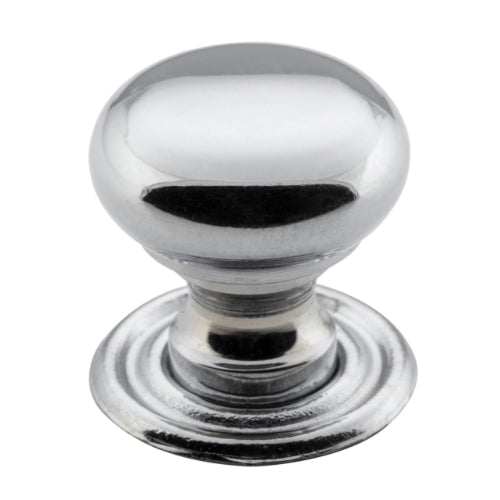 Cupboard Knob Classic Chrome Plated D19xP20mm in Chrome Plated