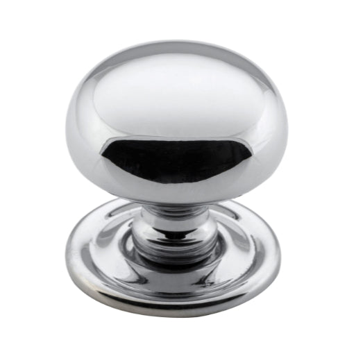 Cupboard Knob Classic Chrome Plated D32xP33mm in Chrome Plated