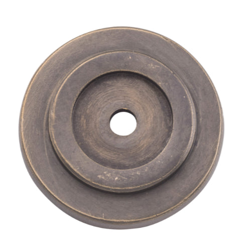 Backplate For Domed Cupboard Knob Antique Brass D25mm in Antique Brass
