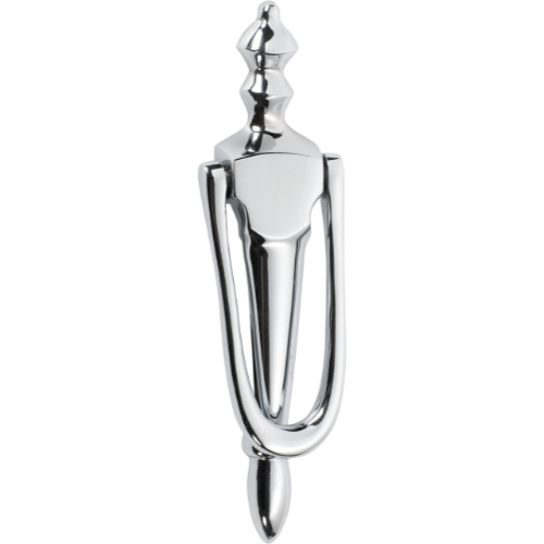 Door Knocker Victorian Chrome Plated H185xW45mm in Chrome Plated