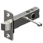 Brass tube latch with integrated privacy feature, 7.6mm hub, 60mm backset from Style Finish Doorware, showing the latch mechanism.