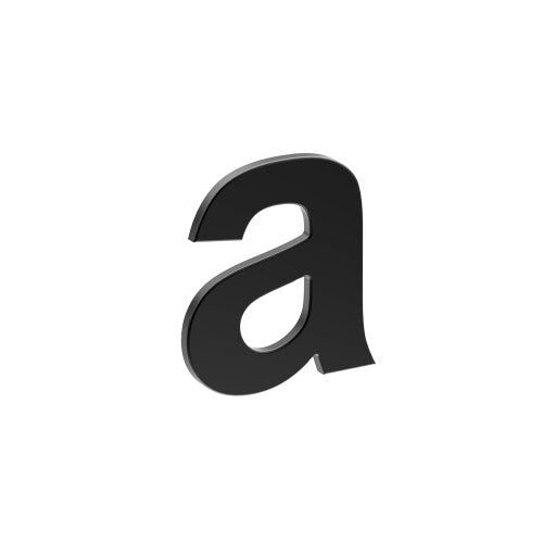 Stainless Steel Letter 'A' 80mm x 60mm in Black