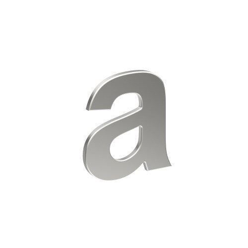 Stainless Steel Letter 'A' 80mm x 60mm in Satin Stainless