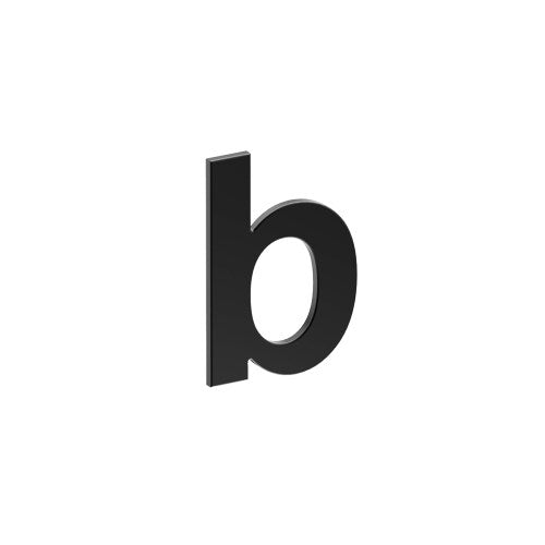 Stainless Steel Letter 'B' 80mm x 60mm in Black