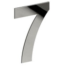 Stainless Steel Number '7' 130mm x 90mm in Polished Stainless