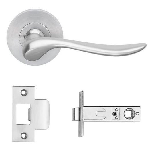 Bella privacy set on R20 inc. latch bolt 60mm B/ in Special Finish 2