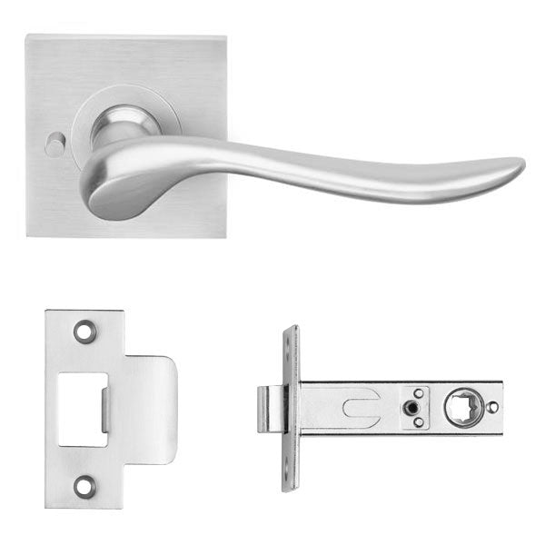 Bella privacy set on R70 inc. latch bolt 60mm B/ in Special Finish 2