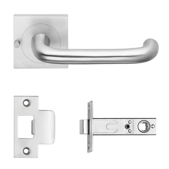 Full privacy set incl. latch bolt 60mm B/S in Special Finish 2