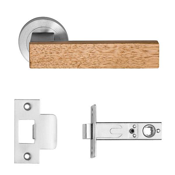 Timber Quad set on R10 inc. latch bolt 60mm B/S in Special Finish 2