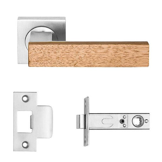 Timber Quad set on R50 inc. latch bolt 60mm B/S in Special Finish 2