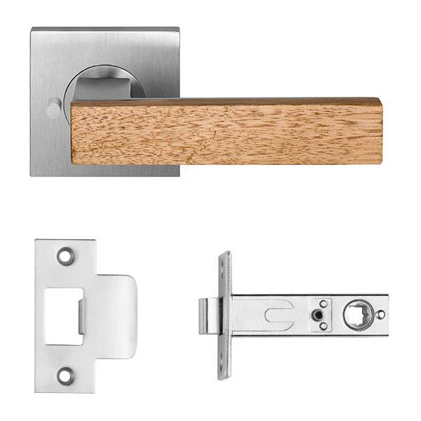 Timber Quad privacy set on R70 inc. latch bolt 6 in Special Finish 2