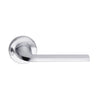 MDZ Lever 01 on Integrated Privacy Ø53 Round Rose, inc. Privacy Latch. in Polished Chrome