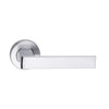 MDZ Lever 10 on Ø53mm Round Rose. in Polished Chrome