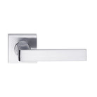 MDZ Lever 10 on 57mm x 57mm Square Rose. 316 in Polished Chrome