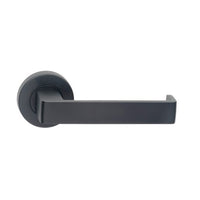 MDZ Lever 12 on Ø53mm Round Rose. in Black