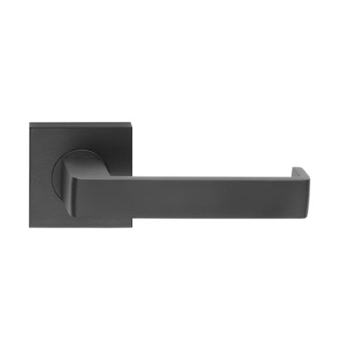 MDZ Lever 12 on 57mm x 57mm Square Rose. 316 in Black