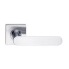 MDZ Lever 17 on 57mm x 57mm Square Rose. 316 in Polished Chrome