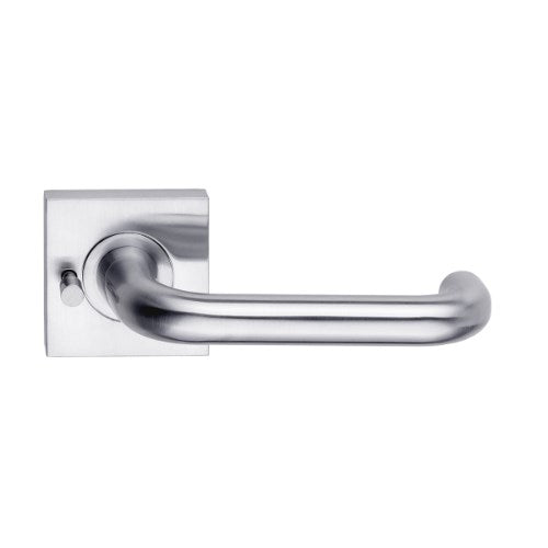 DormaKaba Madinoz Lever 018 door handle in a sleek, modern design with a polished finish on a white background.
