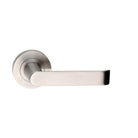 MDZ Lever 20 on Ø53mm Round Rose. 316 Marine Grade (Pair) in Polished Stainless Steel
