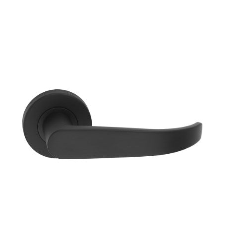 MDZ Lever 26 on Ø53mm Round Rose. in Black