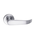 MDZ Lever 26 on Ø53mm Round Rose. in Polished Chrome