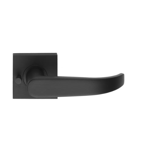 MDZ Lever 26 on Integrated Privacy 57mm x 57mm Square Rose. in Black
