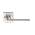 MDZ Lever 36 on Integrated Privacy 57mm x 57mm Square Rose. 316 Marine Grade (Pair) in Polished Stainless Steel