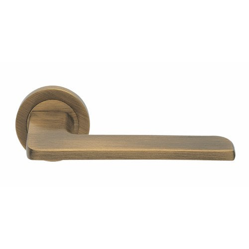 BLADE - passage lever set square rose (50mm) without latch in Satin Bronze