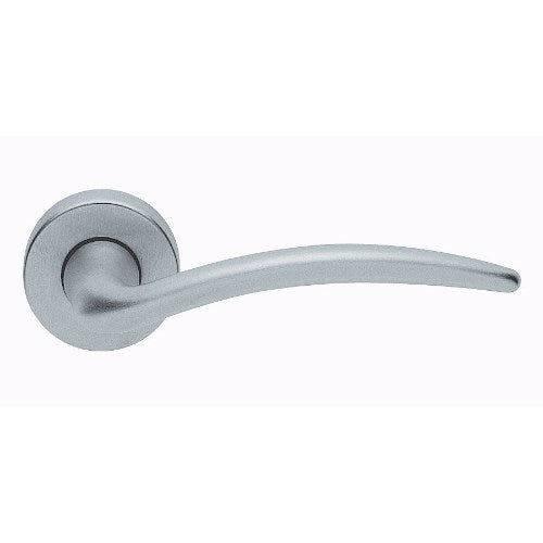 FRANCY - passage lever set square rose (50mm) without latch in Satin Chrome