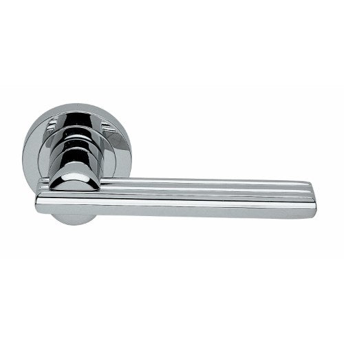 ORCHIDEA - passage lever set square rose (50mm) without latch in Polished Chrome