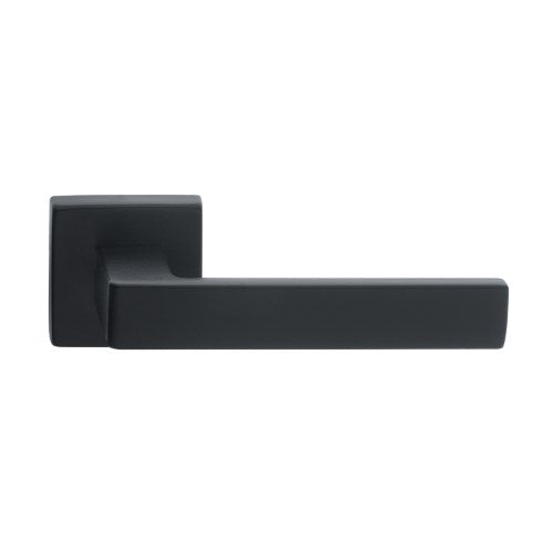 TECHNA - passage lever set square rose (50mm) without latch in Black