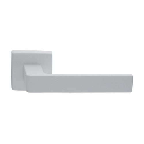 TECHNA - passage lever set square rose (50mm) without latch in White