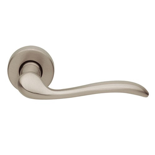 TOSCA - passage lever set square rose (50mm) without latch in Satin Nickel