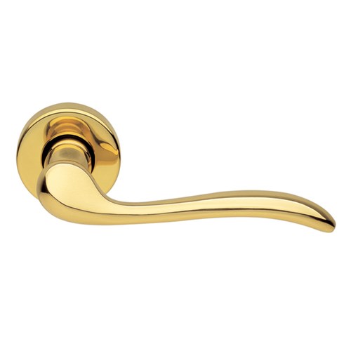 TOSCA - passage lever set square rose (50mm) without latch in PVD