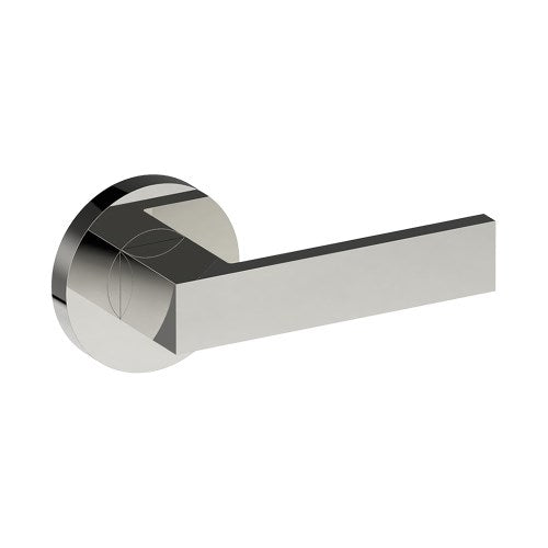 BAR Door Handles on Ø65mm Rose (Latch/Lock Sold Seperately) in Polished Stainless