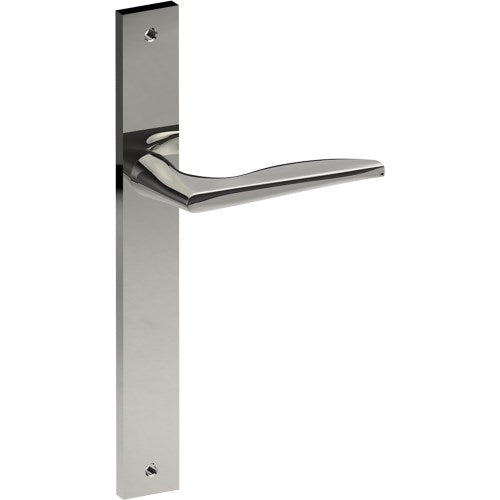 CASTILE Door Handle on B02 INTERNAL European Standard Backplate, Visible Fixing (Half Set)  in Polished Stainless