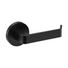 DIJON Door Handles on Ø65mm Rose (Latch Sold Seperately) in Black Teflon