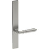 LATINA Door Handle on B02 EXTERNAL Australian Standard Backplate, Concealed Fixing (Half Set)  in Satin Stainless