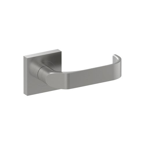 MOSS Door Handles on Square Rose Concealed Fix Rose (Latch/Lock Sold Seperately) in Satin Stainless