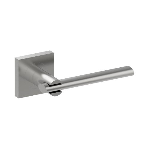 PRONTO Door Handles on Square Rose Concealed Fix Rose (Latch/Lock Sold Seperately) in Satin Stainless
