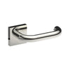 SAFETY Door Handles on Square Rose Concealed Fix Rose (Latch/Lock Sold Seperately) in Polished Stainless