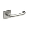 SAFETY Door Handles on Square Rose Concealed Fix Rose (Latch/Lock Sold Seperately) in Satin Stainless