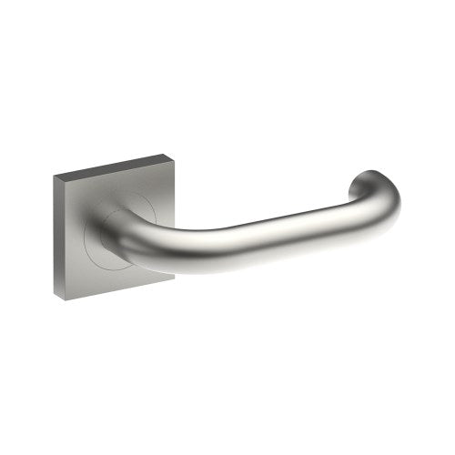 Stainless steel safety door handle by Style Finish Doorware mounted on a door for secure access.