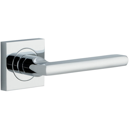 Door Lever Baltimore Square Rose Pair Polished Chrome H52xW52xP55mm

(Latch/Lock Sold Separately) in Polished Chrome