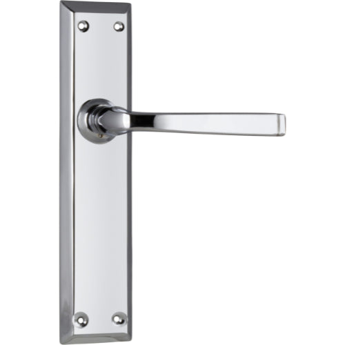 Door Lever Menton Latch Pair Chrome Plated H225xW50xP75mm in Chrome Plated