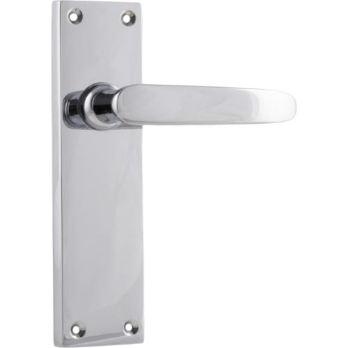 Door Lever Balmoral Latch Pair Chrome Plated H156xW42xP46mm in Chrome Plated