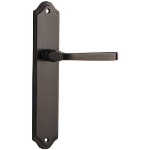 Door Lever Annecy Shouldered Latch Signature Brass H237xW50xP65mm in Signature Brass