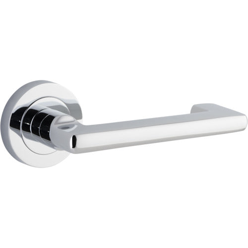Door Lever Baltimore Return Round Rose Polished Chrome D52xP58mm

(Latch/Lock Sold Separately) in Polished Chrome