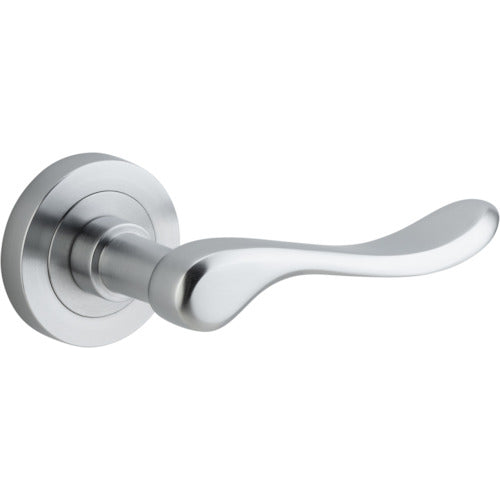 Door Lever Stirling Round Rose Brushed Chrome D52xP64mm

(Latch/Lock Sold Separately) in Brushed Chrome