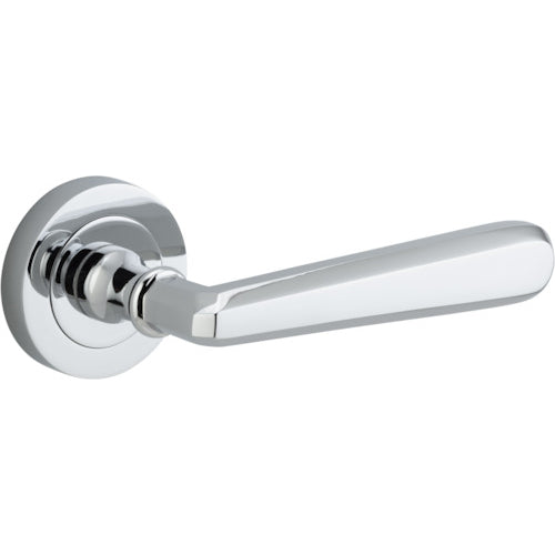 Door Lever Copenhagen Round Rose Polished Chrome D52xP61mm

(Latch/Lock Sold Separately) in Polished Chrome